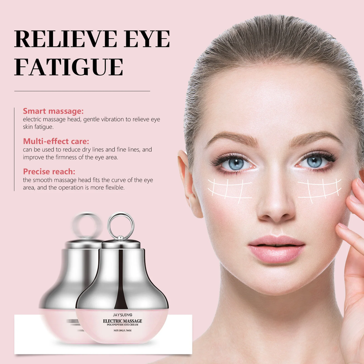 Electric Massage Eye Cream Firming Lifting Fine Line Relieve Tired Eye Gentle Vibration Anti-Wrinkle Moisturizing under Eye Care